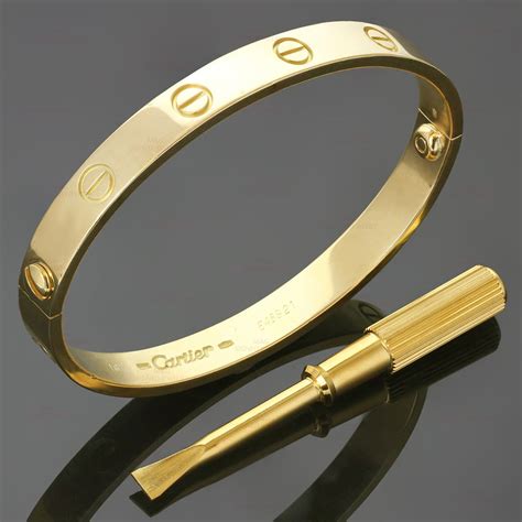 gold cuff bracelet cartier|cartier screw bracelet price.